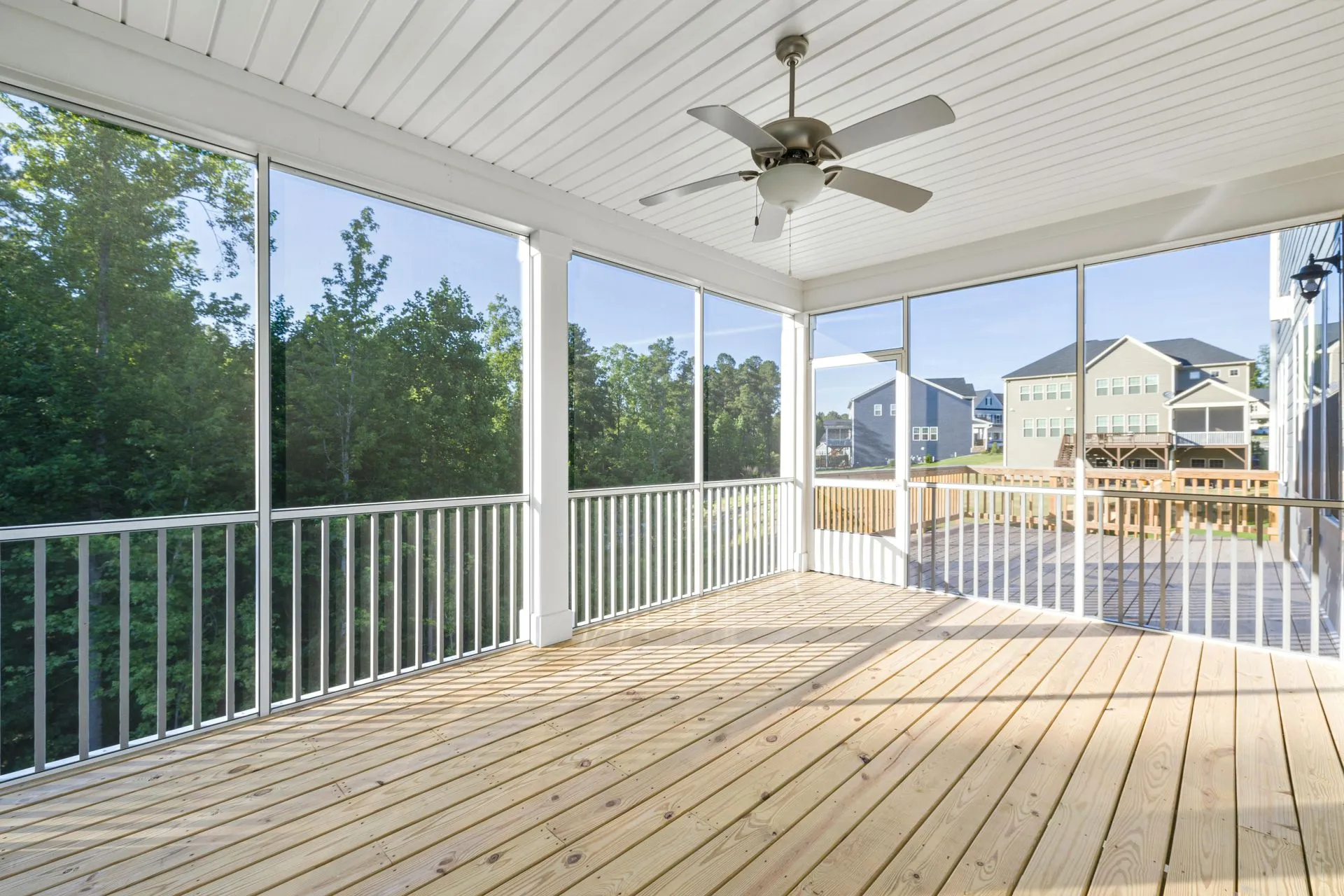Custom deck railing installation for outdoor living spaces